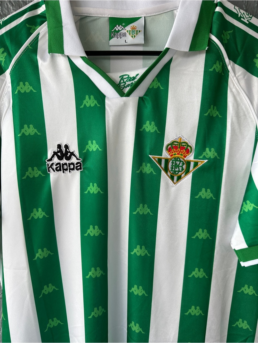 Joaquin Real Betis Retro Soccer Jersey Home Green 95/97 Men - Picture 3 of 4